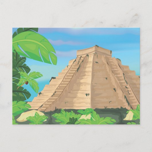 Aztec Pyramid Briefkaart (Voorkant)