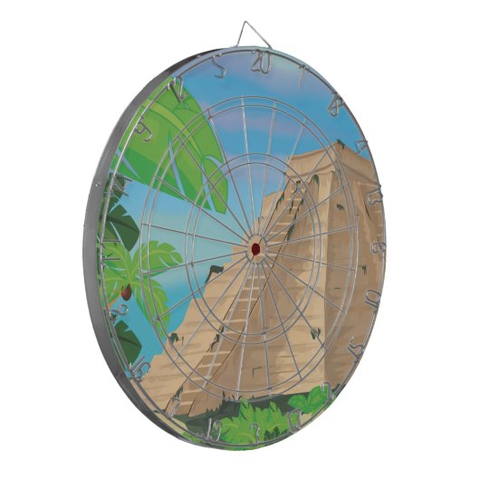 Aztec Pyramid Dartbord (Voorkant Links)