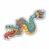 Aztec Quetzalcoatl Sticker (Voorkant)