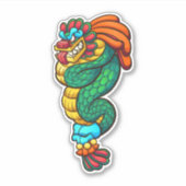 Aztec Quetzalcoatl Sticker (Voorkant)