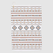 Aztec rood grijs wit gemengd motieven patroon golfhanddoek (Voorkant)