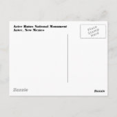 Aztec ruïneert II Briefkaart (Achterkant)