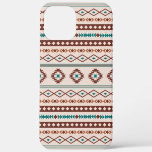 Aztec Rusts Blauwgroen Cream Mixed Motifs Pattern Case-Mate iPhone Case