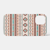 Aztec Rusts Blauwgroen Cream Mixed Motifs Pattern Case-Mate iPhone Case (Achterkant (horizontaal))