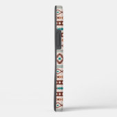Aztec Rusts Blauwgroen Cream Mixed Motifs Pattern Case-Mate iPhone Case (Achterkant / Rechts)