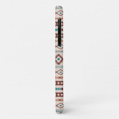 Aztec Rusts Blauwgroen Cream Mixed Motifs Pattern Case-Mate iPhone Case (Achterkant/links)
