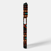 Aztec Rusts Blauwgroen zwarte gemengde motieven Case-Mate iPhone Case (Achterkant / Rechts)