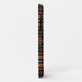 Aztec Rusts Blauwgroen zwarte gemengde motieven Case-Mate iPhone Case (Achterkant/links)