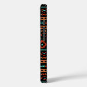Aztec Rusts Blauwgroen zwarte gemengde motieven Case-Mate iPhone Case (Achterkant / Links)