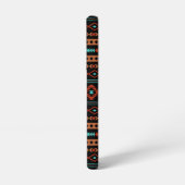 Aztec Rusts Blauwgroen zwarte gemengde motieven Samsung Galaxy Hoesje (Linkerkant)