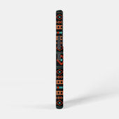 Aztec Rusts Blauwgroen zwarte gemengde motieven Samsung Galaxy Hoesje (Rechterkant)