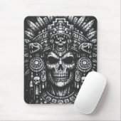 Aztec Schedel Hoofddeksel door BurnsInHell Muismat (Met muis)