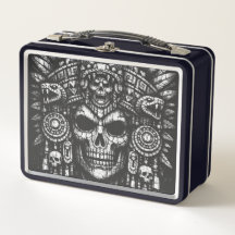 Aztec Schedel Hoofdtooi door BurnsInHell