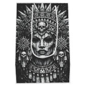 Aztec Schedel Hoofdtooi door BurnsInHell Medium Cadeauzakje (Achterkant)