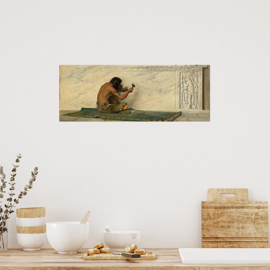 Aztec Sculptor - de Forest Struik Fine Art Poster (Keuken)