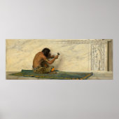 Aztec Sculptor - de Forest Struik Fine Art Poster (Voorkant)