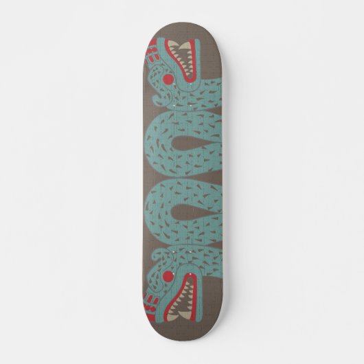 Aztec Serpent Skateboard (Voorkant)