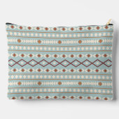 Aztec Shapes Big Pattern Rusts Cream Blauwgroen-Bl Etui (Achterkant)
