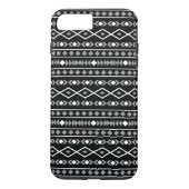 Aztec Shapes Patroon Grijs Wit Zwart Case-Mate iPhone Case (Achterkant)