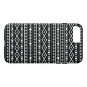 Aztec Shapes Patroon Grijs Wit Zwart Case-Mate iPhone Case (Achterkant (Horizontaal))
