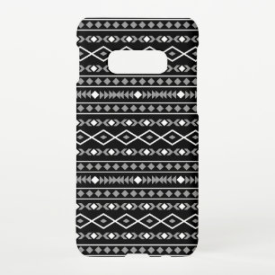 Aztec Shapes Patroon Grijs Wit Zwart Samsung Galaxy S10E Hoesje