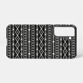 Aztec Shapes Patroon Grijs Wit Zwart Samsung Galaxy Hoesje (Achterkant horizontaal)