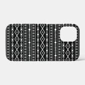Aztec Shapes Patroon Wit Grijs Zwart Case-Mate iPhone Case (Achterkant (horizontaal))