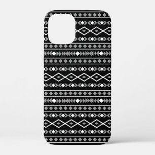 Aztec Shapes Patroon Wit Grijs Zwart Case-Mate iPhone Case