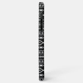 Aztec Shapes Patroon Wit Grijs Zwart Case-Mate iPhone Case (Achterkant/links)