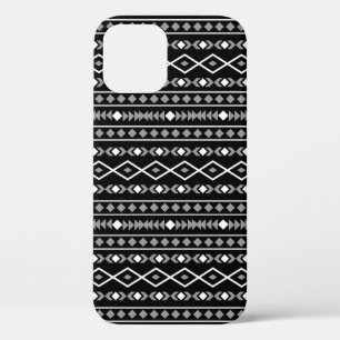 Aztec Shapes Patroon Wit Grijs Zwart Case-Mate iPhone Case