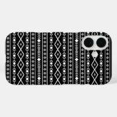 Aztec Shapes Patroon Wit Grijs Zwart Case-Mate iPhone Case (Achterkant (horizontaal))