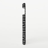 Aztec Shapes Patroon Wit Grijs Zwart Samsung Galaxy Hoesje (Rechterkant)