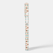 Aztec Shapes Pattern Rust Blauwgroen Cream Case-Mate iPhone Case (Achterkant / Links)