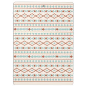 Aztec Shapes Pattern Rust Blauwgroen Cream Klembord (Achterkant)