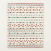 Aztec Shapes Pattern Rust Blauwgroen Cream Planner (Voorkant)