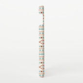 Aztec Shapes Pattern Rust Blauwgroen Cream Samsung Galaxy Hoesje (Rechterkant)