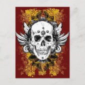 Aztec-Skull Briefkaart (Voorkant)