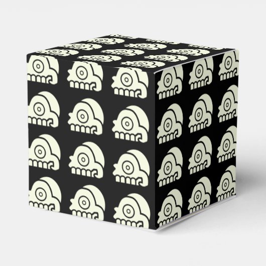 Aztec Skull Party Favor Box Bedankdoosjes (Achterkant)