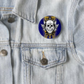 Aztec-Skull Ronde Button 5,7 Cm (In situ)