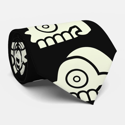 Aztec Skull Stropdas (Opgerold)