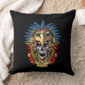 Aztec Skull Warrior Kussen (Deken)