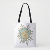 Aztec Smiling Sun Face | CANVAS TAS (Voorkant)