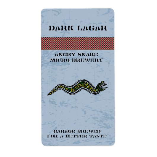 Aztec Snake Home Made Bierlabels Etiket (Voorkant)
