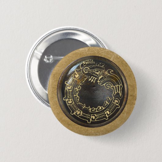 Aztec Snake Ronde Button 5,7 Cm (Voorkant /achterkant)