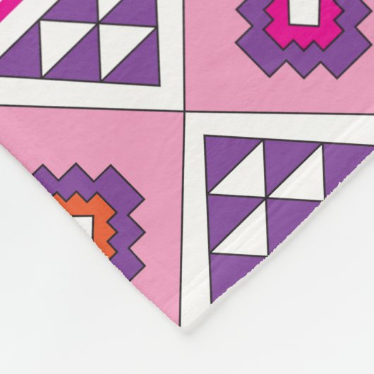 Aztec South West Pattern Fleece Deken (Hoek)