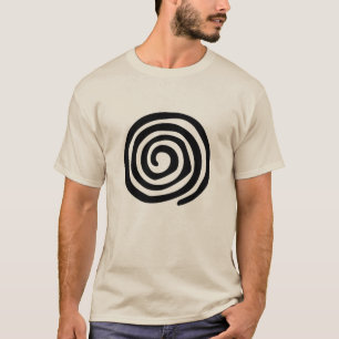 Aztec spiral primitieve Mexicaanse stamkunst T-shirt