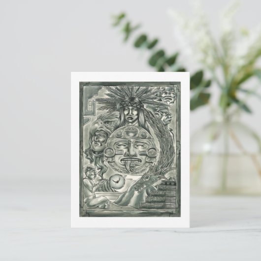 Aztec Spirit Briefkaart (Staand voorkant)