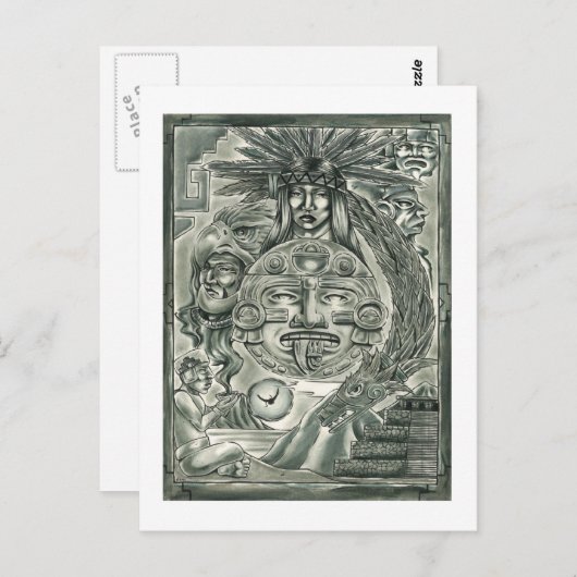 Aztec Spirit Briefkaart (Voorkant / Achterkant)