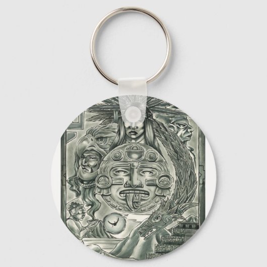 Aztec Spirit Sleutelhanger (Voorkant)
