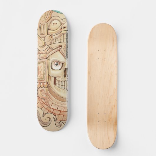 aztec-steen persoonlijk skateboard (Voorkant)